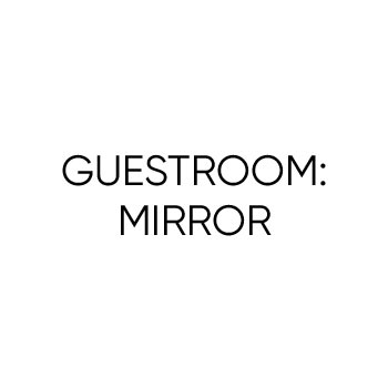 GUESTROOM: MIRROR