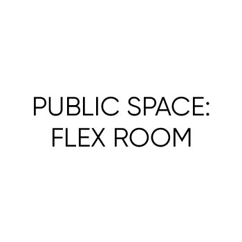 PUBLIC SPACE: FLEX ROOM